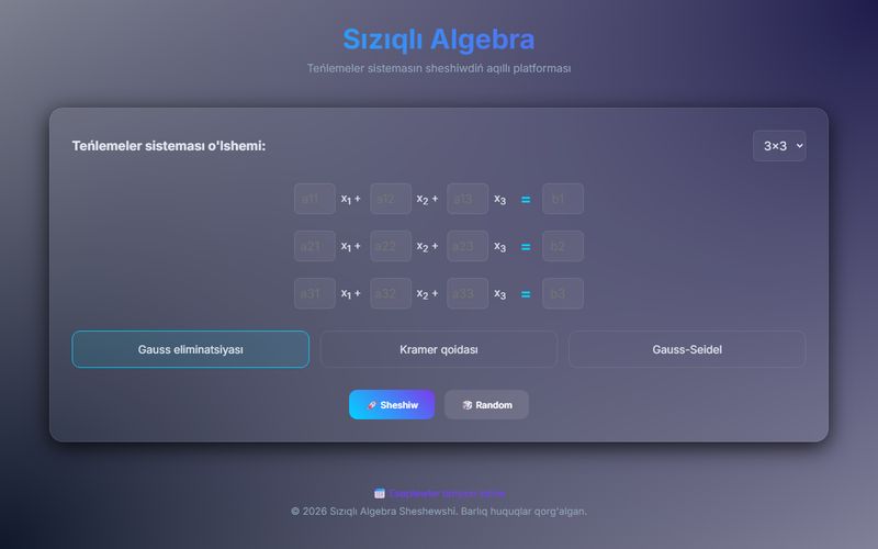 Linear Algebra Solver